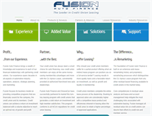 Tablet Screenshot of fusionautofinance.com